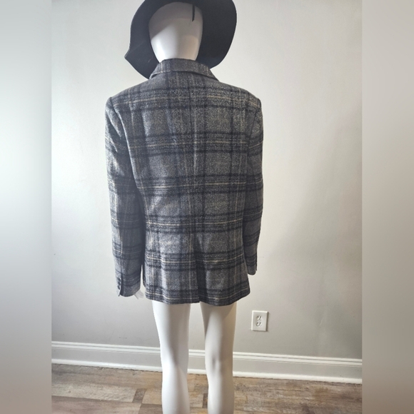 L'Agence Tweed Pattern Blazer SZ 12 - Picture 2 of 7